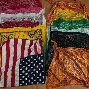 Colorful Bandana Collection - lot of 11